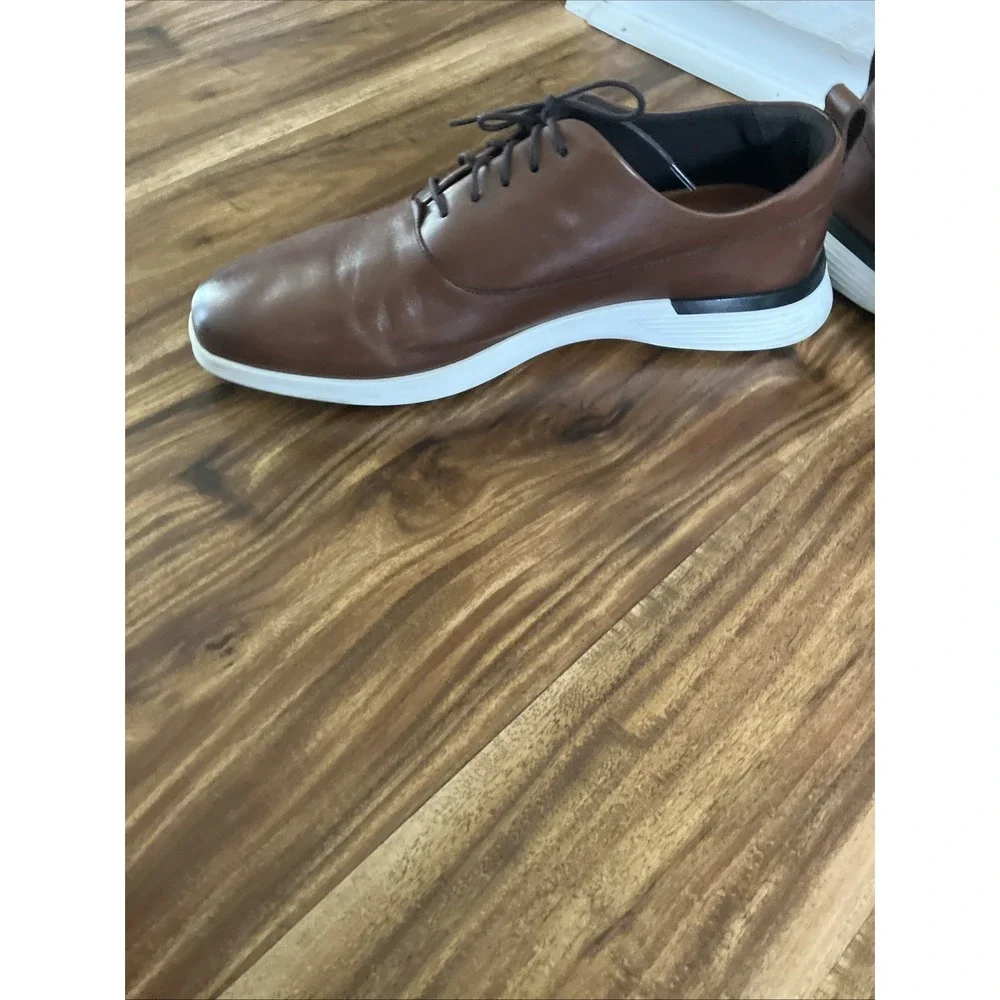 WOLF and SHEPHERD Brown Crossover Derby Lace Tie Shoes Sz 12.5 Preowned